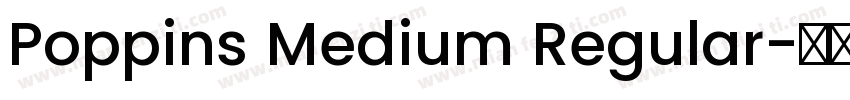 Poppins Medium Regular字体转换